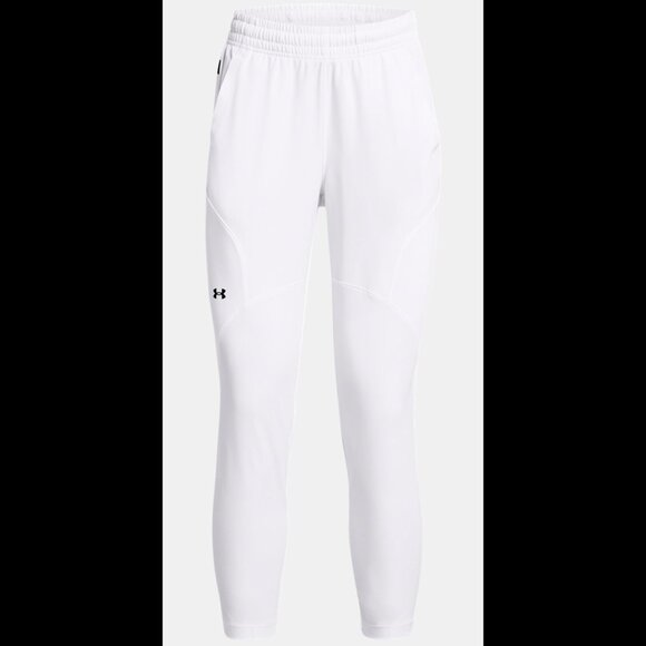 NWT Under Armour Women's Unstoppable Hybrid Pants, White, M - Picture 2 of 6